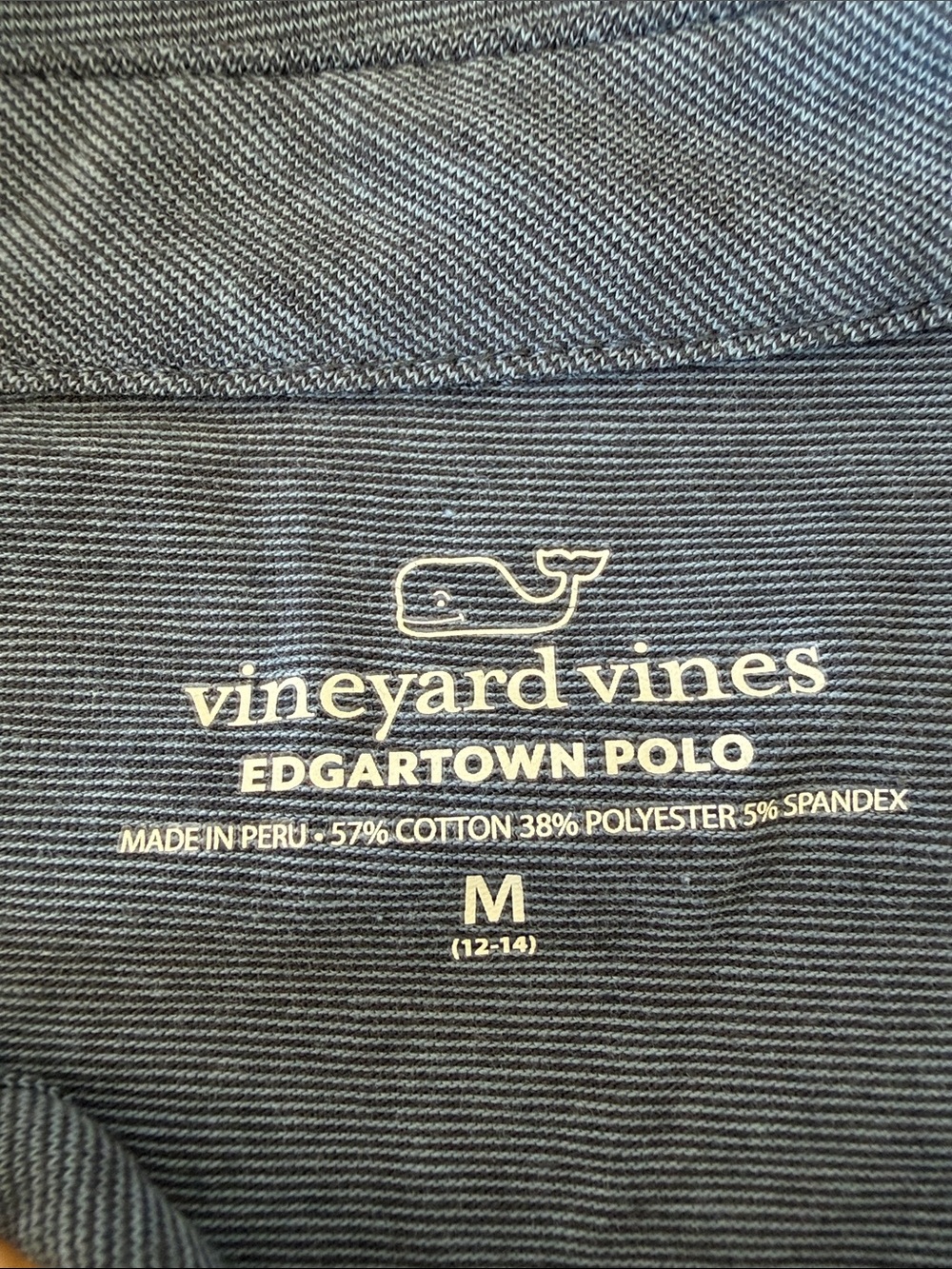Vineyard Vines Heather Navy Short Sleeve Pocket Polo - Picture 2 of 2